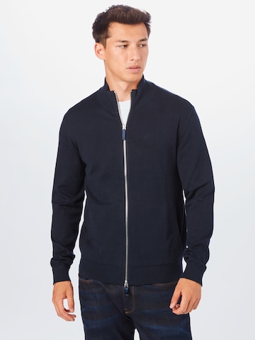 ARMANI EXCHANGE Regular fit Knit Cardigan in Blue: front