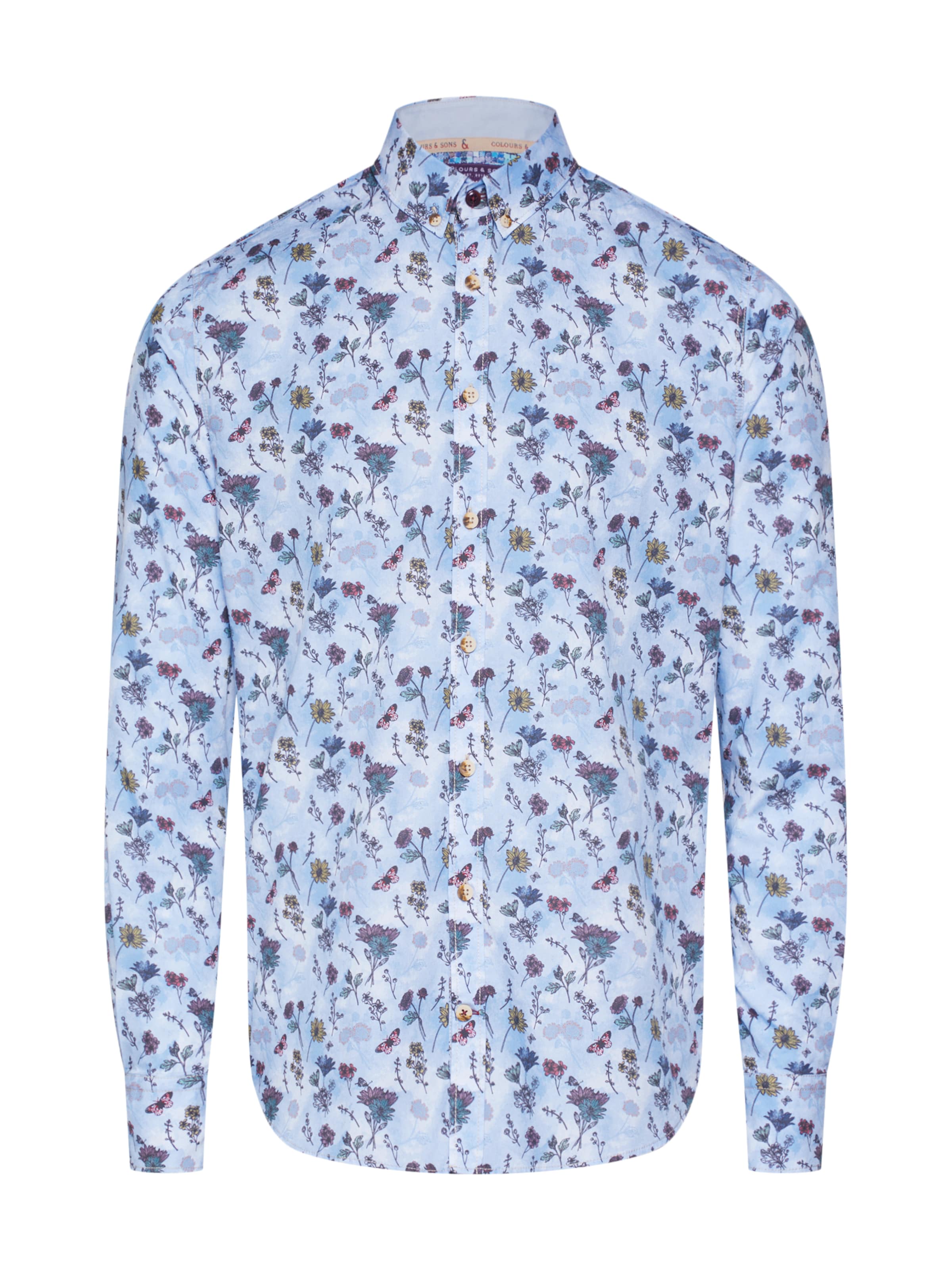 COLOURS & SONS - Zakelijk overhemd 'Patrick' in de kleur Lichtblauw