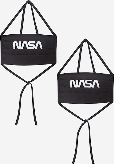 Mister Tee Stoffmaske 'Nasa' in schwarz / weiß, Produktansicht