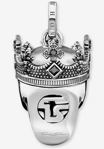 Thomas Sabo Kettenanhänger 'Totenkopf Krone' in Silber