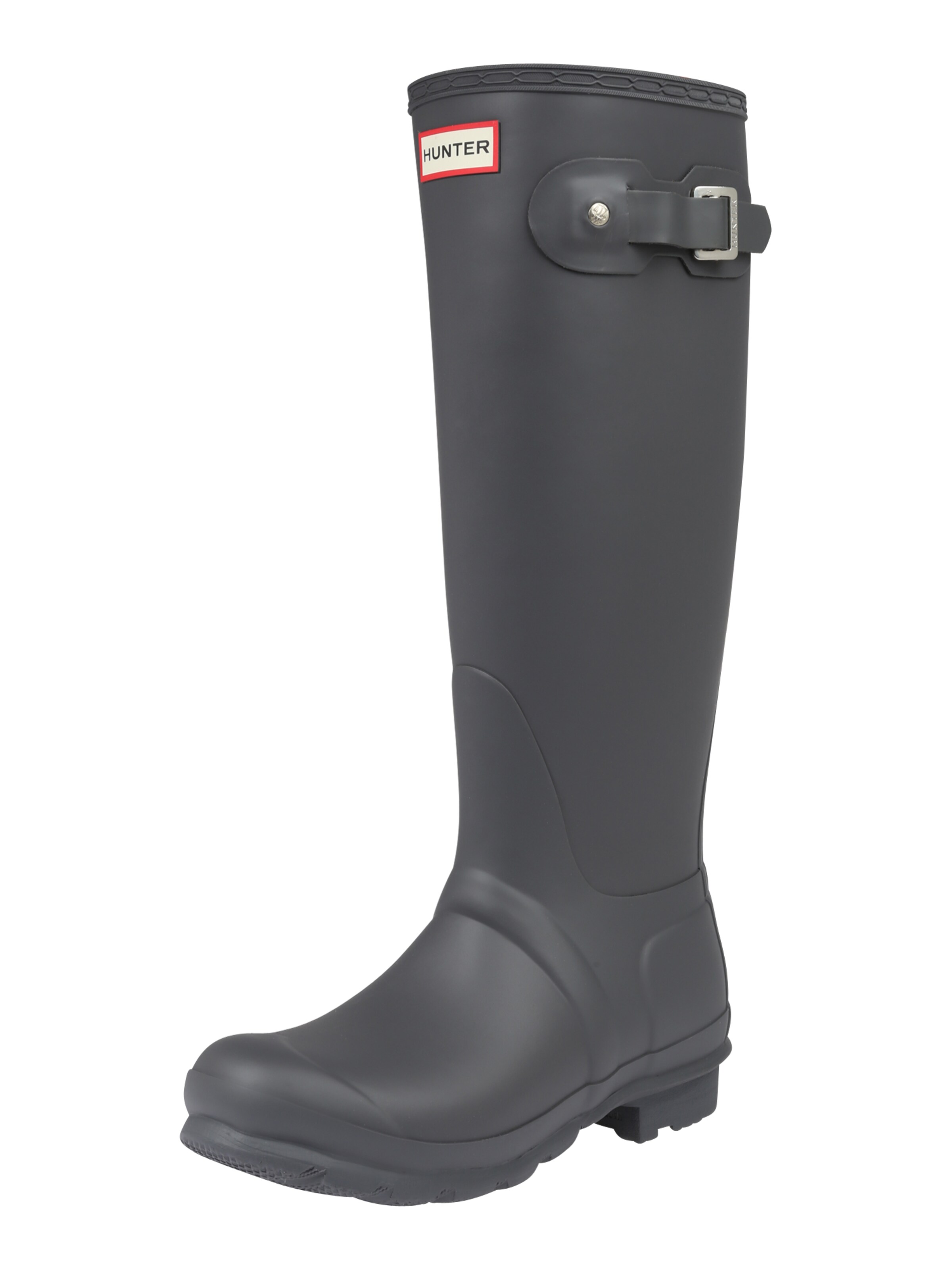 HUNTER - Regenlaarzen 'WOMENS ORIGINAL INSULATED TALL' in de kleur Donkergrijs