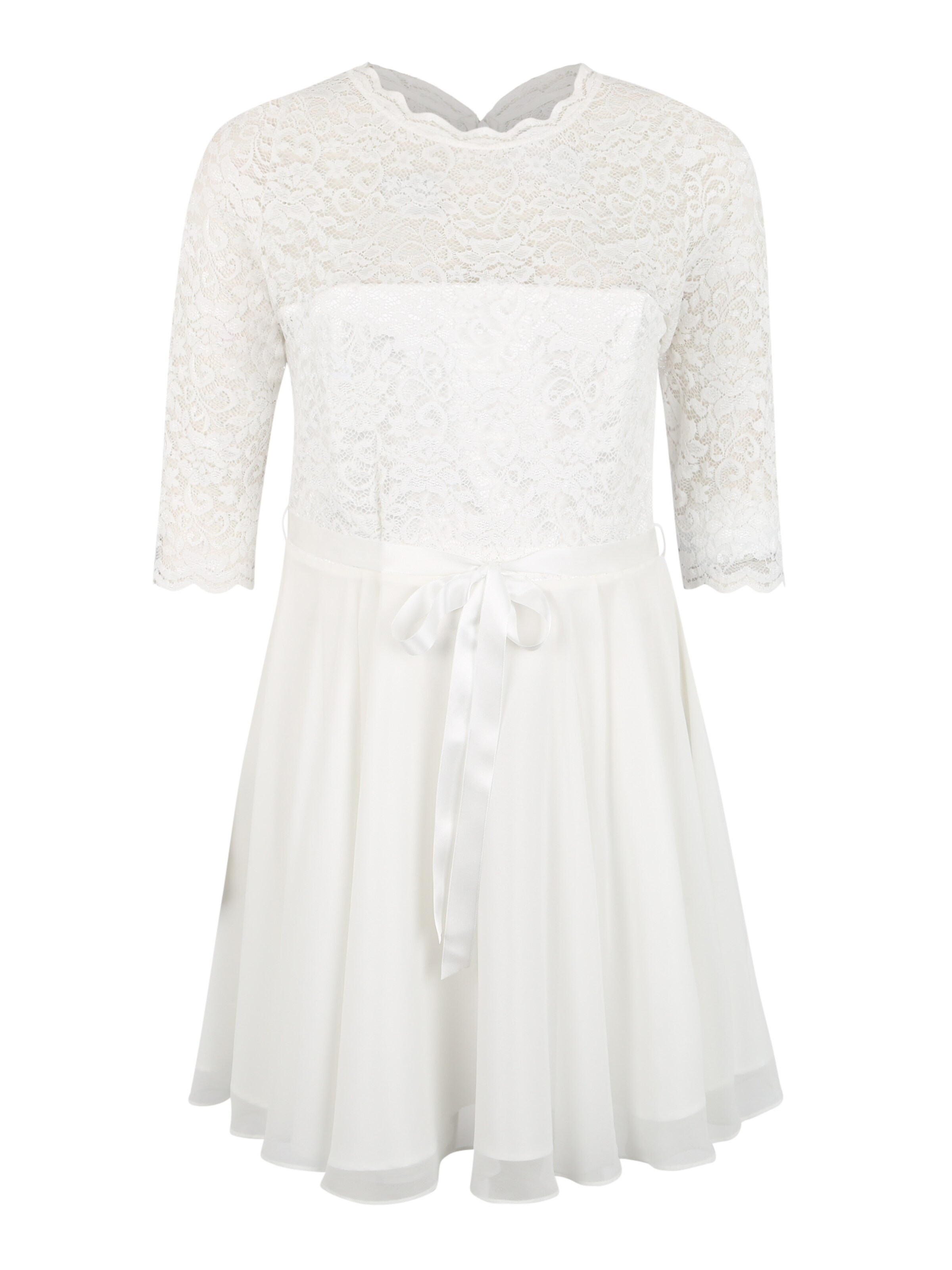 SWING Curve - Cocktailjurk in de kleur Offwhite