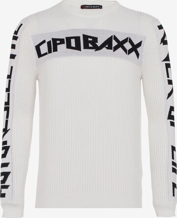 CIPO & BAXX Sweater 'River' in White: front