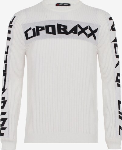 CIPO & BAXX Pullover 'River' in schwarz / weiß, Produktansicht