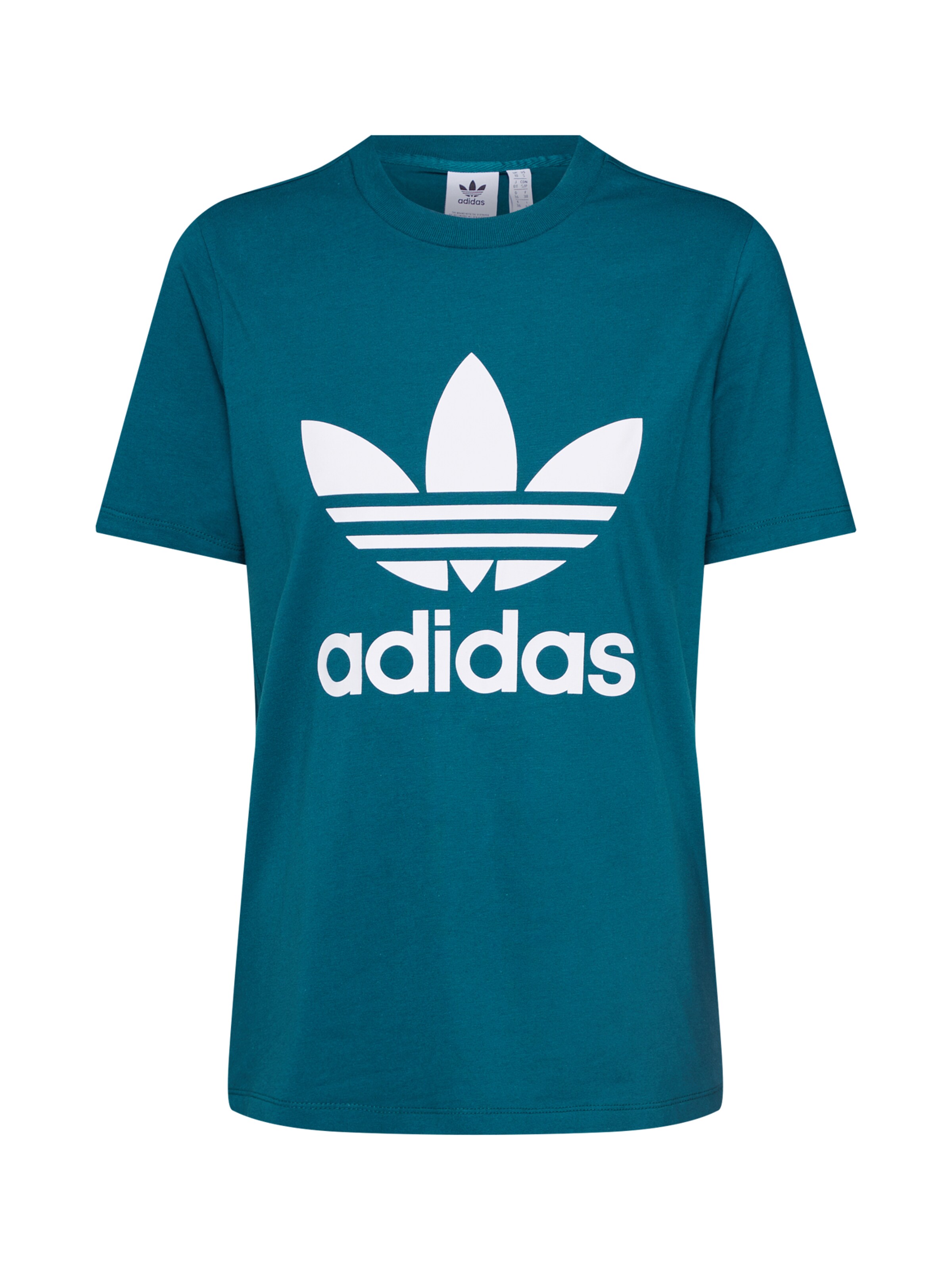 ADIDAS ORIGINALS - Shirt 'TREFOIL' in de kleur Donkergroen