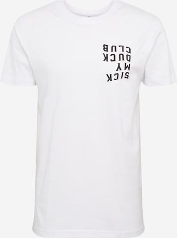 Coupe regular T-Shirt Mister Tee en blanc : devant