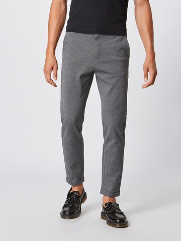 Lindbergh Slim fit Chino trousers 'Superflex' in Grey
