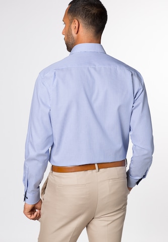 ETERNA Comfort fit Button Up Shirt in Blue