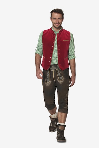 STOCKERPOINT Traditional Vest 'Ricardo' in Red