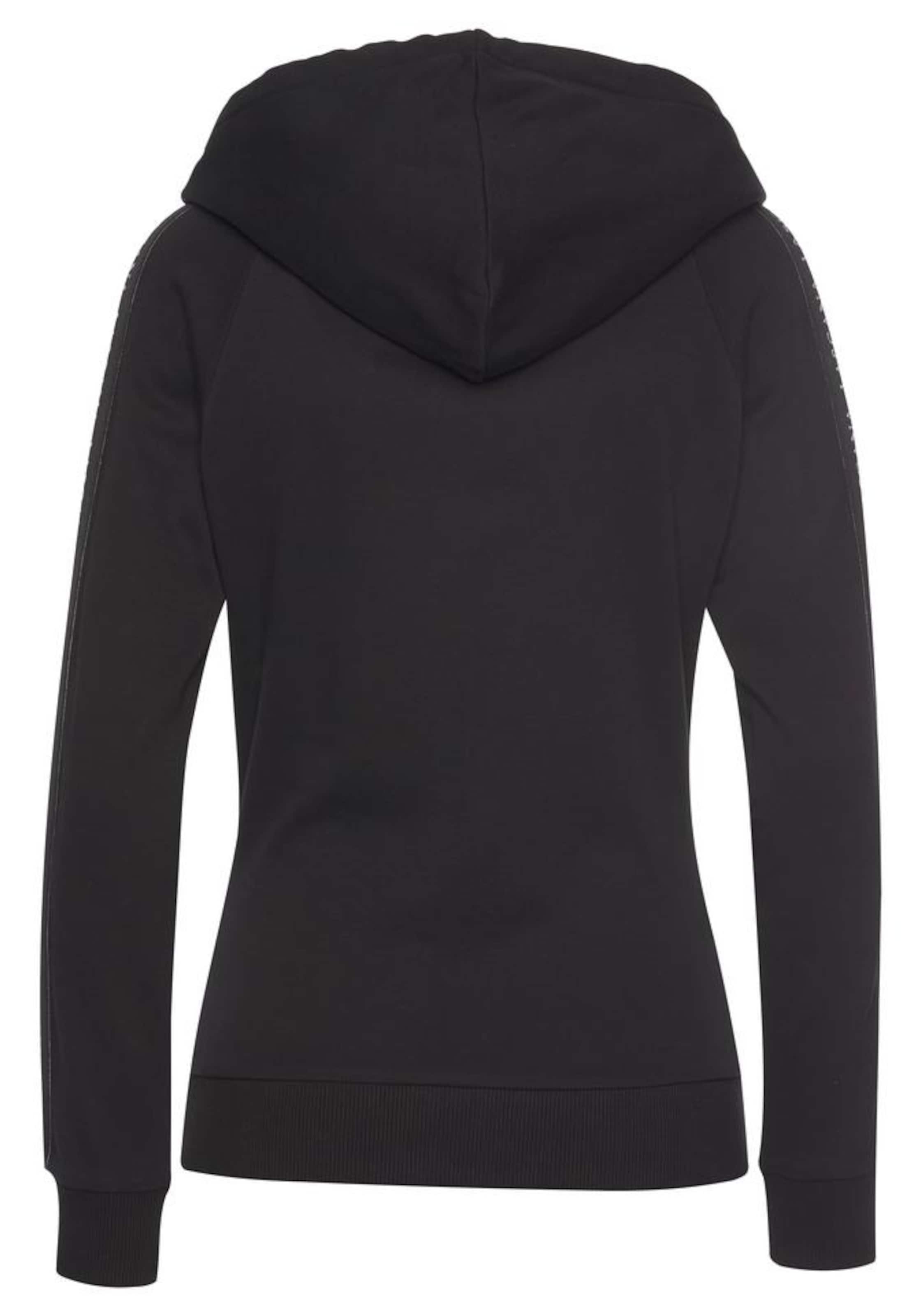 LASCANA ACTIVE Zip-Up Hoodie in Black