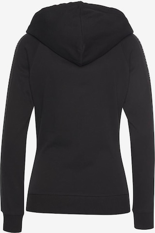 LASCANA ACTIVE Kapuzensweatjacke in Schwarz