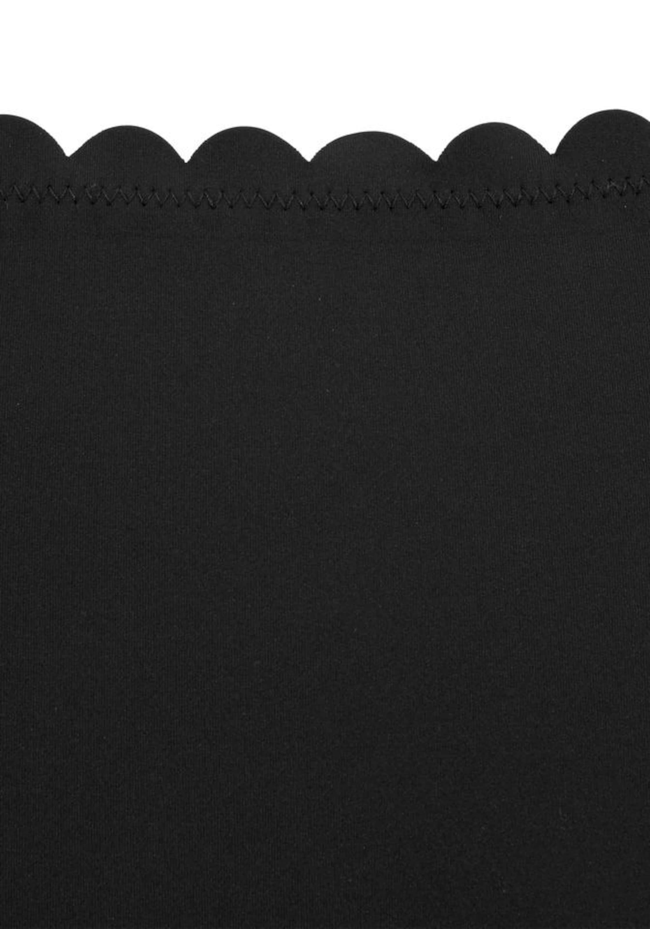 LASCANA Низ бикини 'Scallop' в Черный