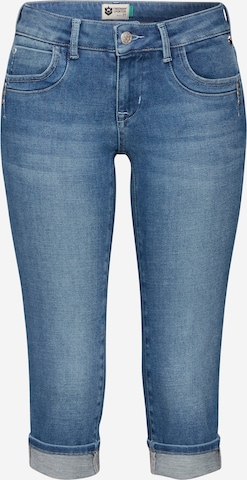 FREEMAN T. PORTER Slimfit Jeans 'Kamelia' in Blauw: voorkant