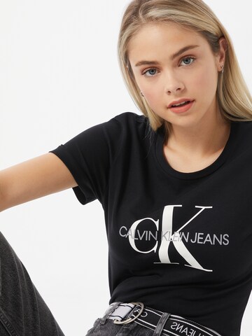 Calvin Klein Jeans Tričko – černá