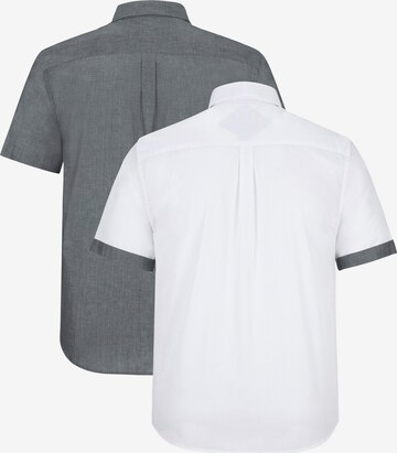 Jan Vanderstorm Comfort fit Button Up Shirt 'Evin' in Grey