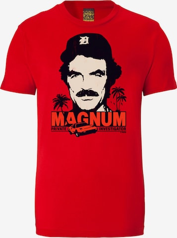 LOGOSHIRT T-Shirt MAGNUM in Rot: predná strana