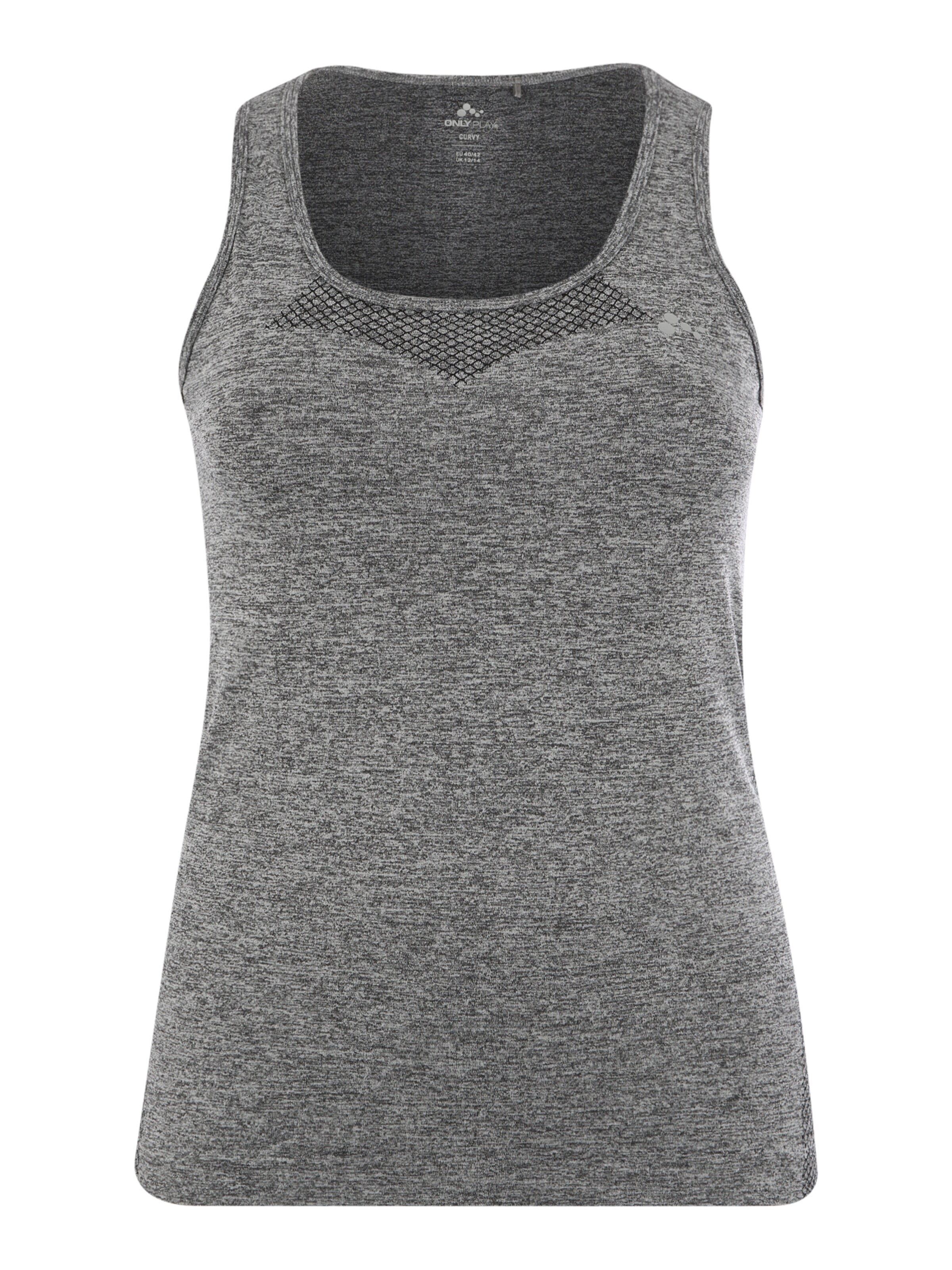 Only Play Curvy - Top 'ONPORA CIRCULAR' in de kleur Donkergrijs