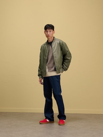 Green Bomber Jacket Look