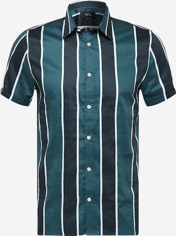 BURTON MENSWEAR LONDON Regular fit Button Up Shirt 'Epsom' in Green: front