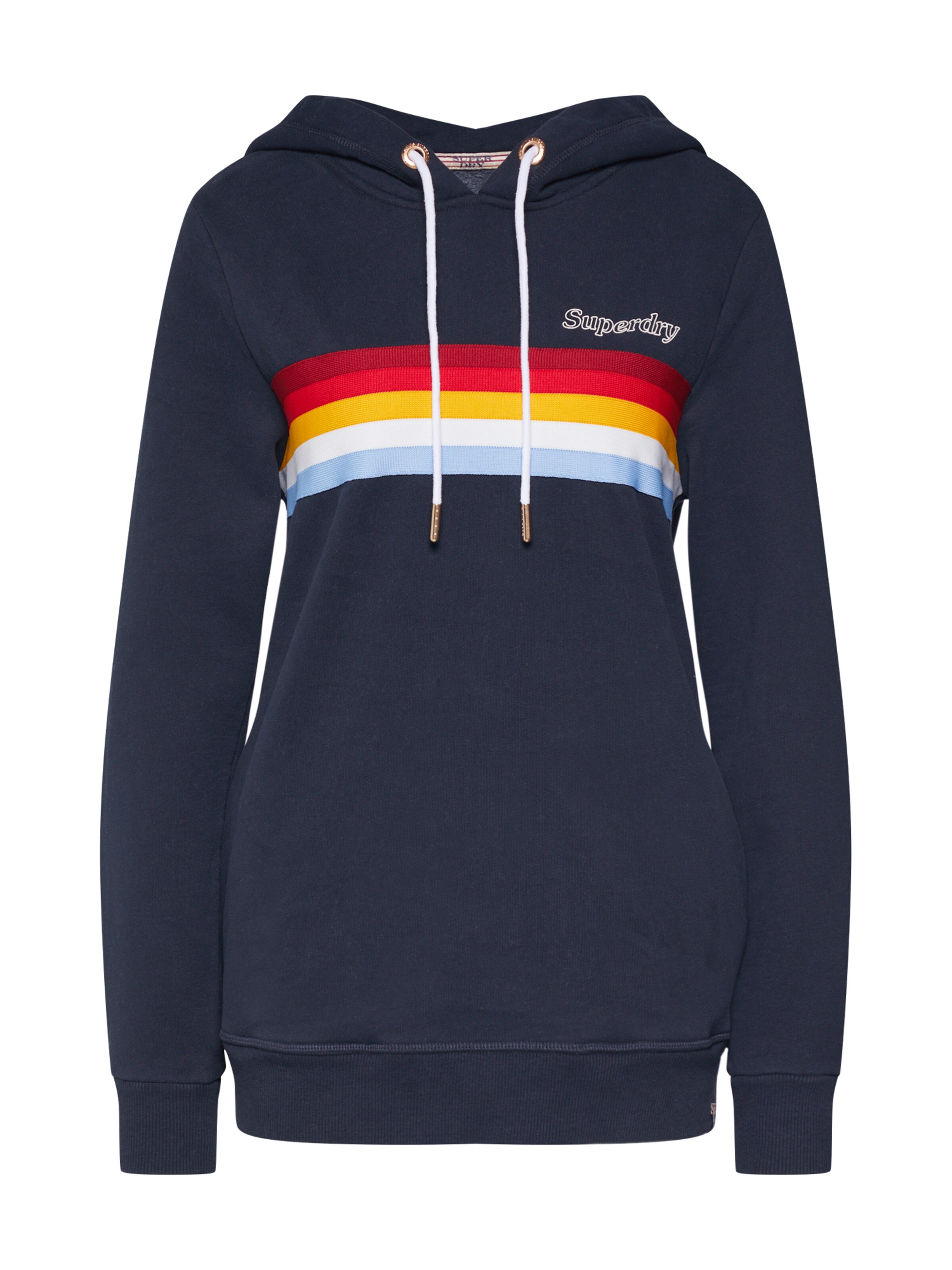 Superdry - Sweatshirt 'RETRO HOOD' in de kleur Navy