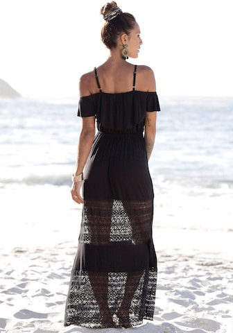 LASCANA Plážové šaty – černá