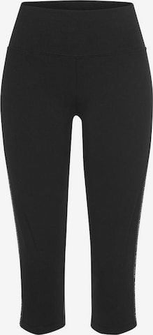 Skinny Pantalon de sport LASCANA ACTIVE en noir : devant
