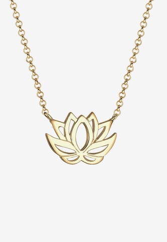 ELLI Halsband 'Lotusblume' i guld