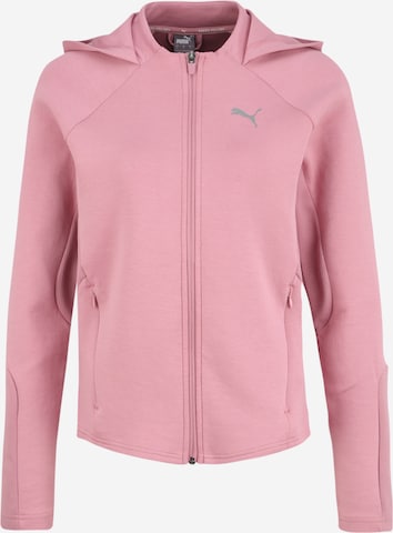 PUMA Sportief sweatvest in Roze: voorkant