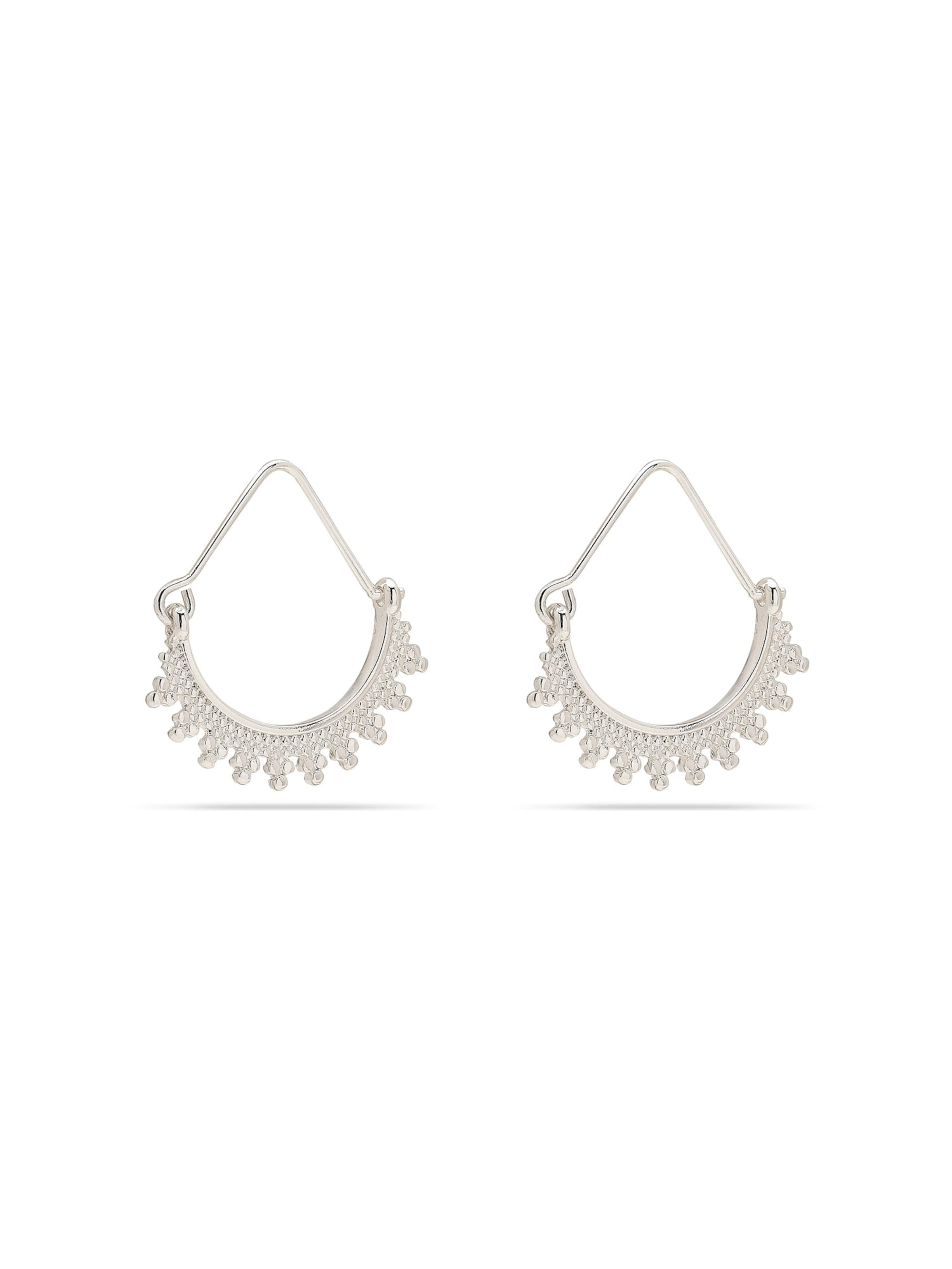 Pilgrim Серьги 'Kiku' в Серебристый: спереди