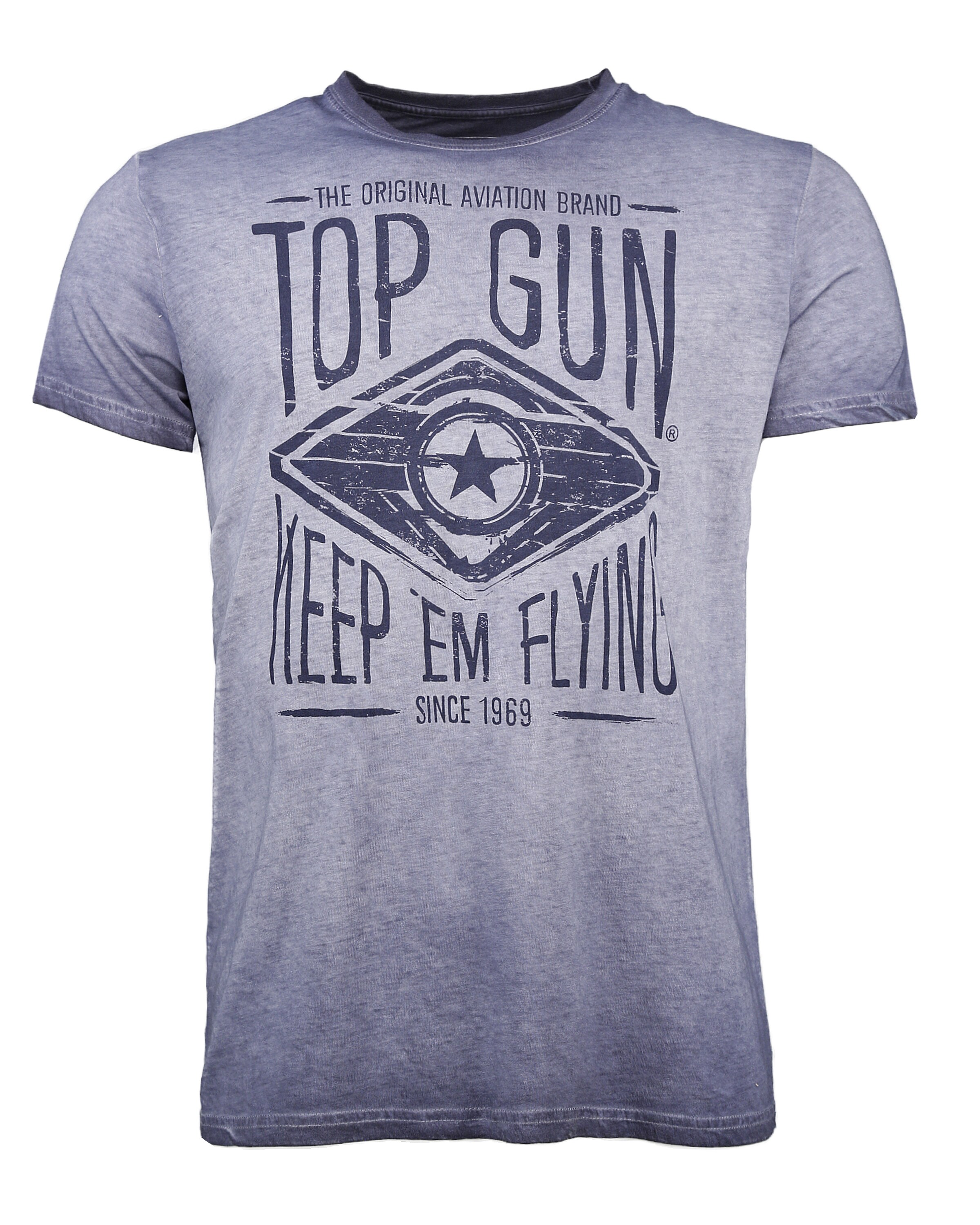 TOP GUN Shirt 'Growl' in Blue: front