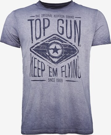 TOP GUN Shirt 'Growl' in Blue: front