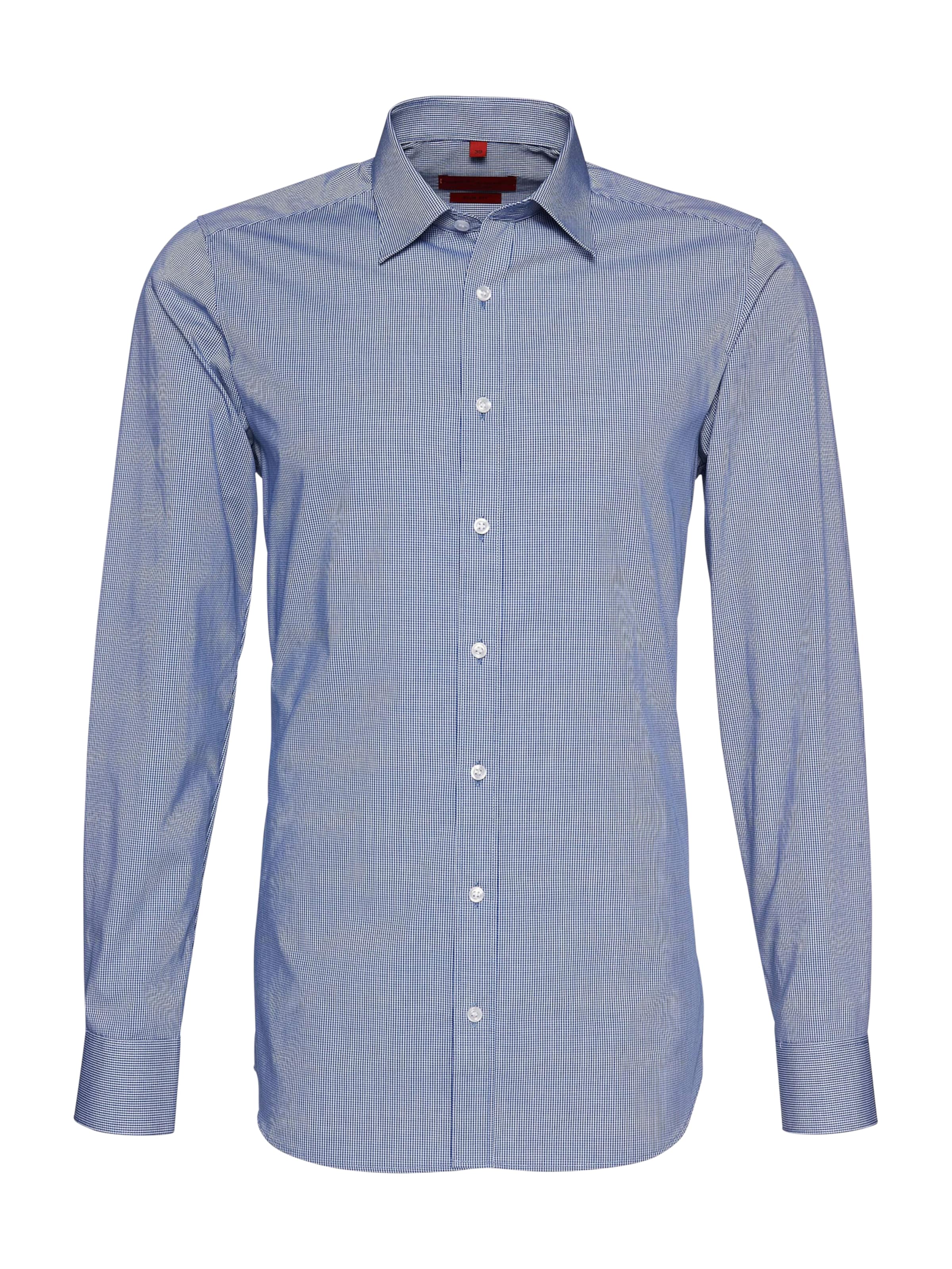 Finshley & Harding Slim fit Zakelijk overhemd in Blauw: voorkant