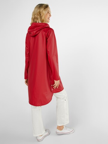 Manteau fonctionnel ILSE JACOBSEN en rouge : derrière