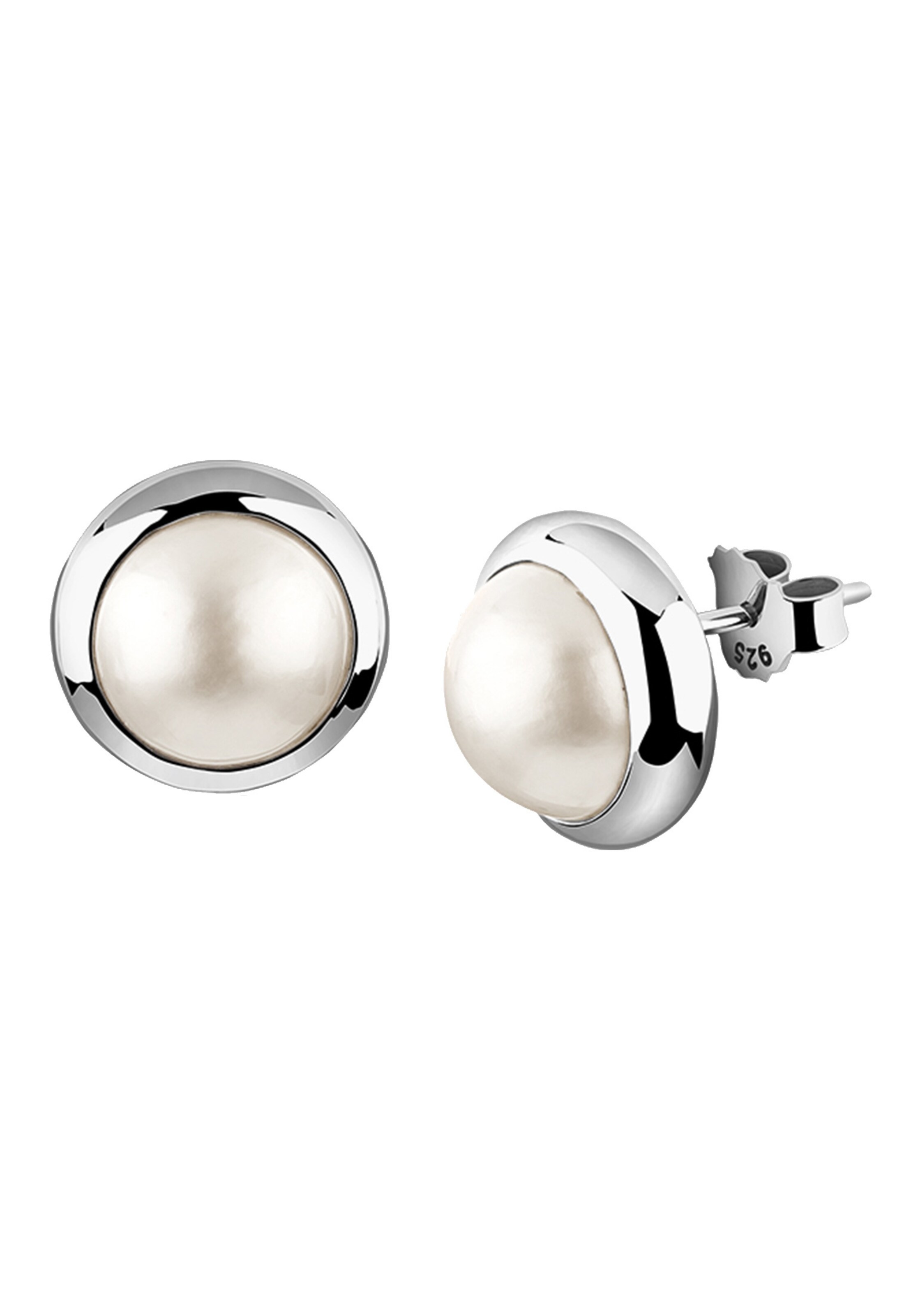 Nenalina Earrings in Silver: front