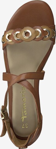 TAMARIS Sandalen met riem in Bruin