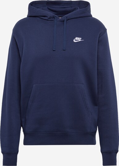 Felpa 'Club Fleece' Nike Sportswear di colore blu scuro / bianco, Visualizzazione prodotti