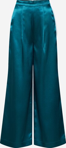 EDITED Wide leg Pleat-Front Pants 'Manaba' in Blue: front