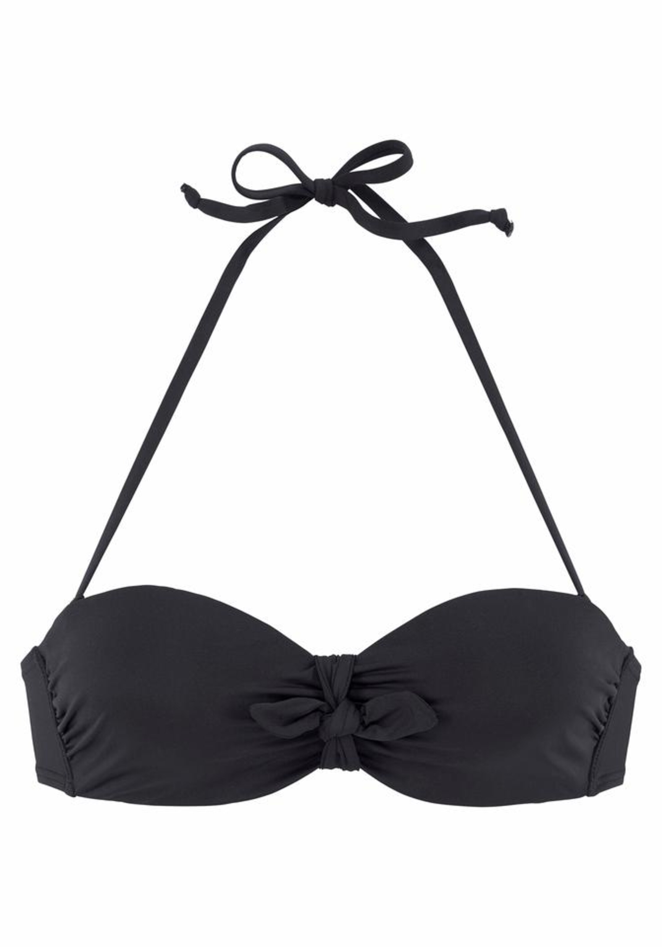 Bandeau Hauts de bikini 'Lola' LASCANA en noir : devant