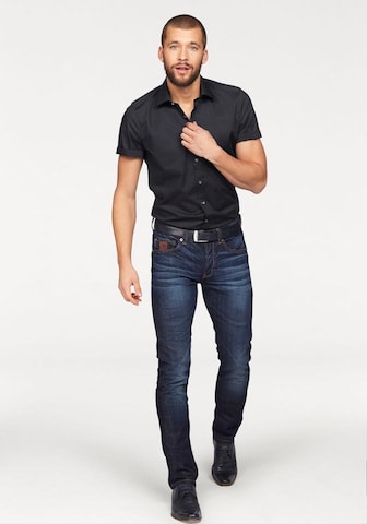 OLYMP Slim fit Button Up Shirt in Black