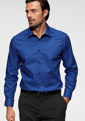 Bruno Banani Regular Fit Hemd in Blau: Vorderseite