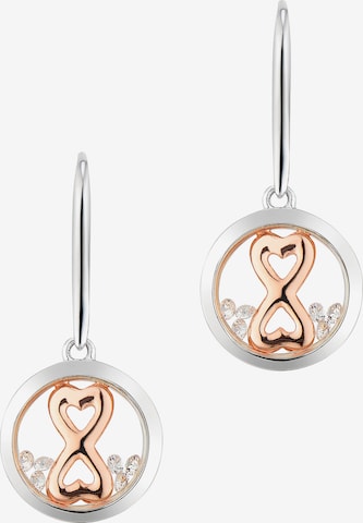 Astra Earrings 'INFINITY HEART' in Silver: front