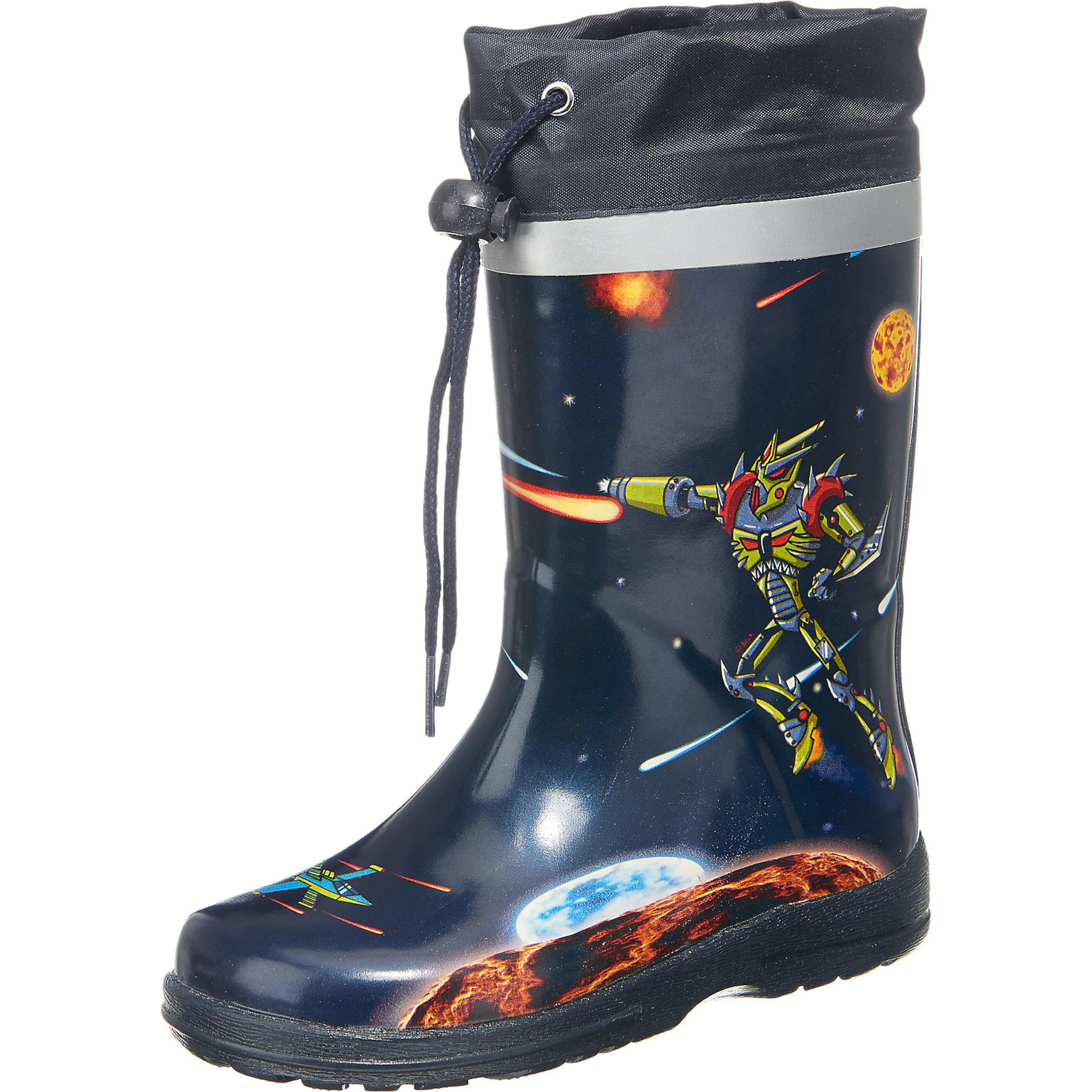 Stivale di gomma di BECK in blu: frontale