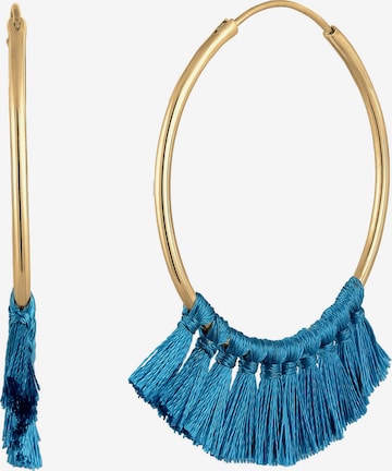 ELLI Oorbellen 'Boho' in Blauw