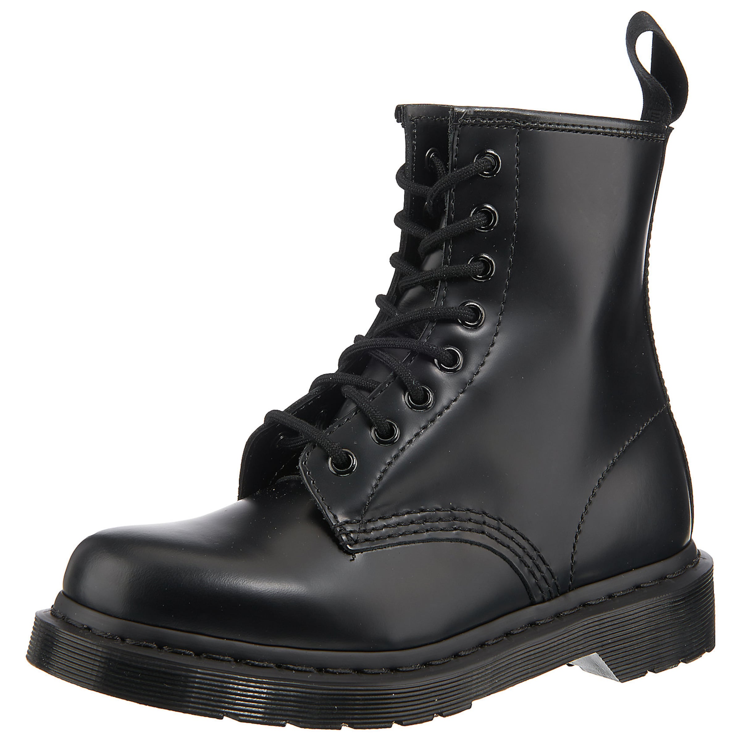 Boots stringati '1460' di Dr. Martens in nero: frontale