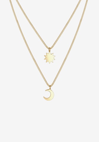 ELLI Necklace 'Halbmond, Sonne' in Gold