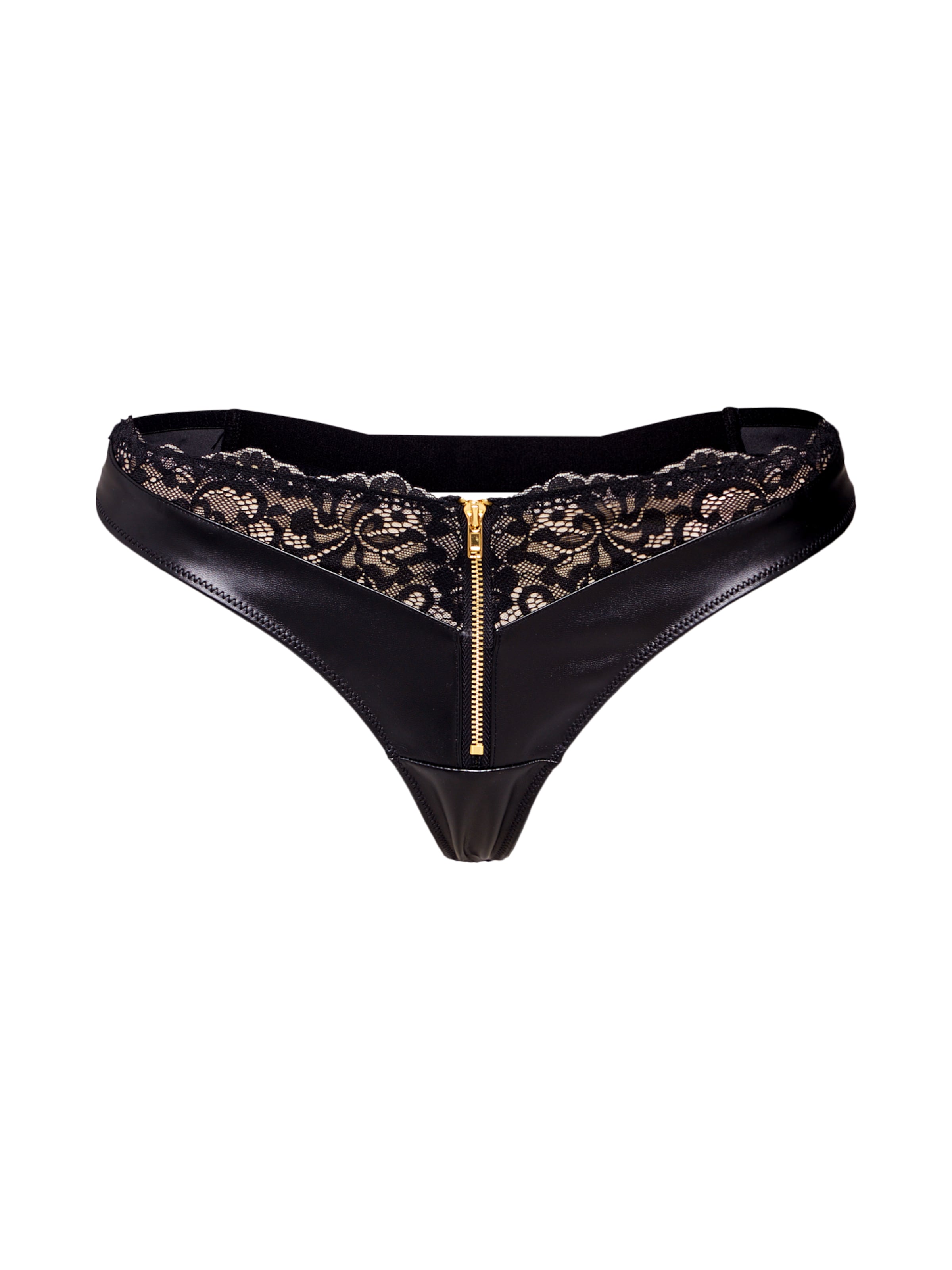 String 'Talia' Hunkemöller en noir : devant