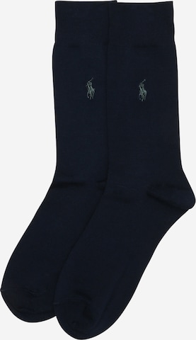 Polo Ralph Lauren Socks 'SIZED FLAT-CREW-2 PACK' in Blue: front