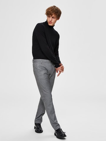 Coupe slim Pantalon chino SELECTED HOMME en gris