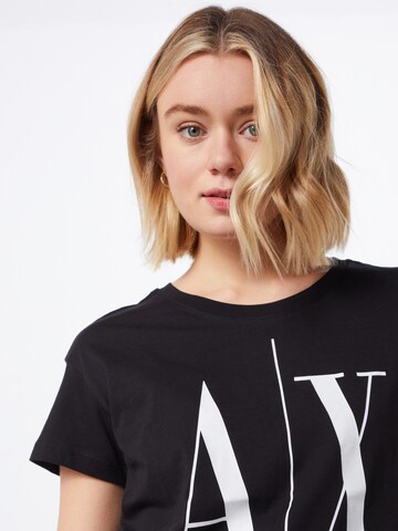 ARMANI EXCHANGE Тениска в черно