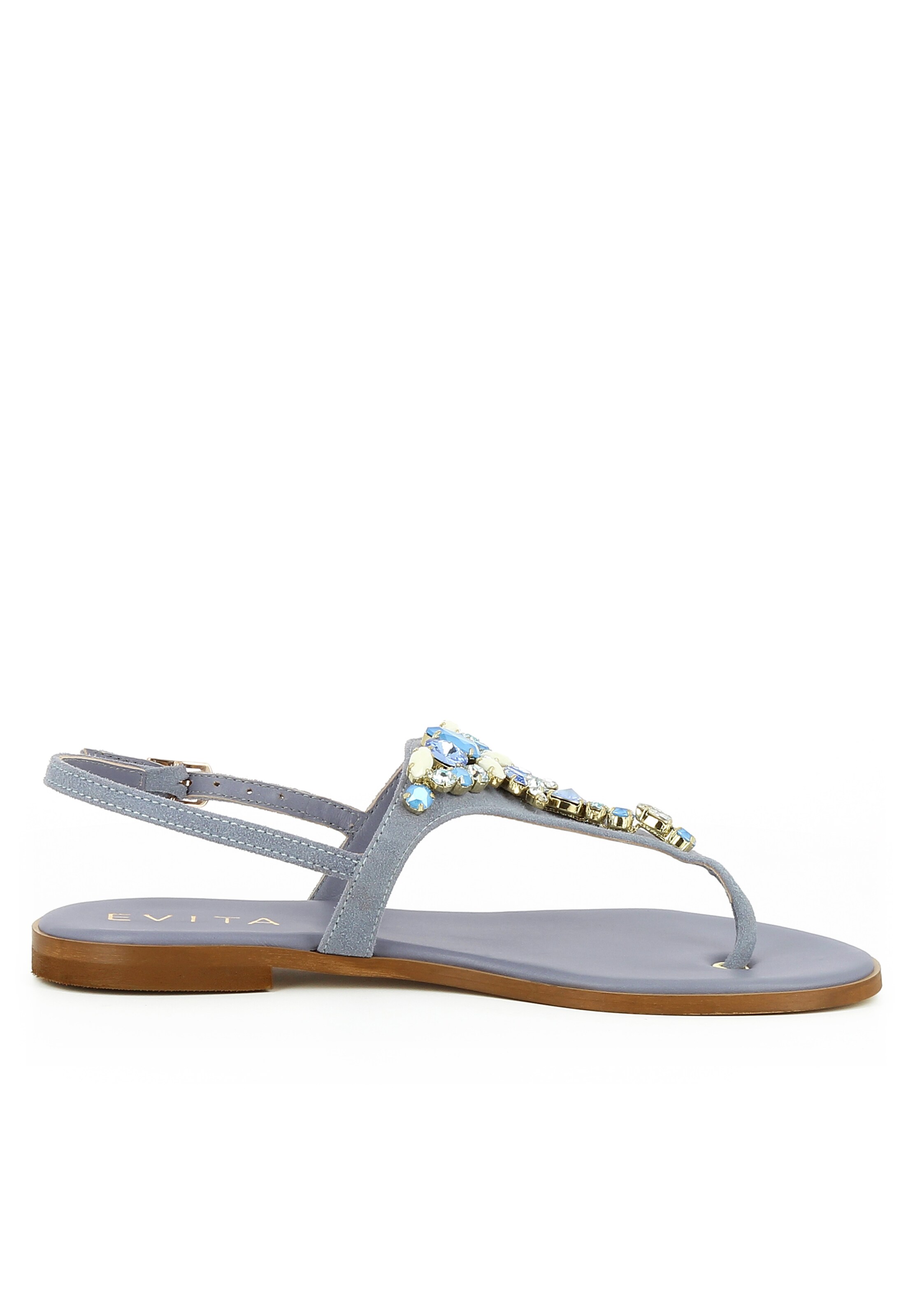 EVITA T-bar sandals 'OLIMPIA' in Blue